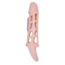 Rękaw na penisa Harrison z wibracją i pierścieniem na mosznę, 18 cm - 8
