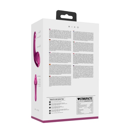 Riko - Rechargeable Triple Action Thumper with Advanced Finger Motion & Pulse Wave Stimulator - Pink - 3