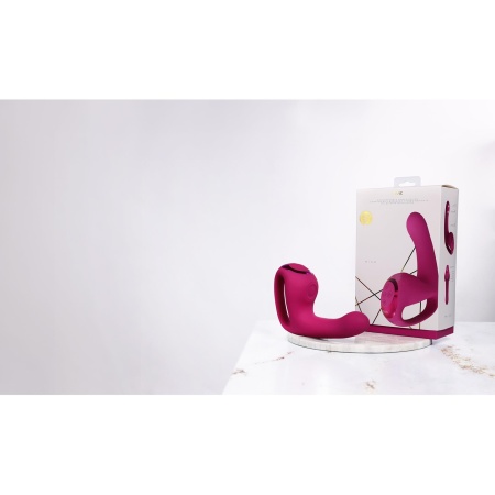 Riko - Rechargeable Triple Action Thumper with Advanced Finger Motion & Pulse Wave Stimulator - Pink - 12