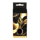 Korek analny Jewellery Gold PLUG Purple - stal nierdzewna, anatomiczny kształt, 7 cm x 2,7 cm - 10