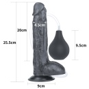 Dildo z wytryskiem Squirt Extreme 25,4 cm (10") – czarny - 2