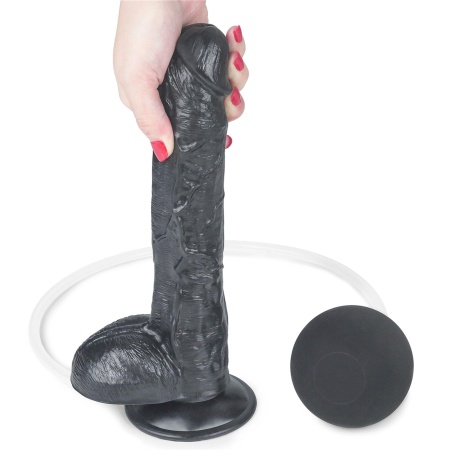 Dildo z wytryskiem Squirt Extreme 25,4 cm (10") – czarny - 6