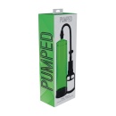Pompka próżniowa ręczna Basic Pump 2 Water Resistant - przezroczysta komora, zawór szybkiego zwolnienia, kolor zielony wymiary c - 2