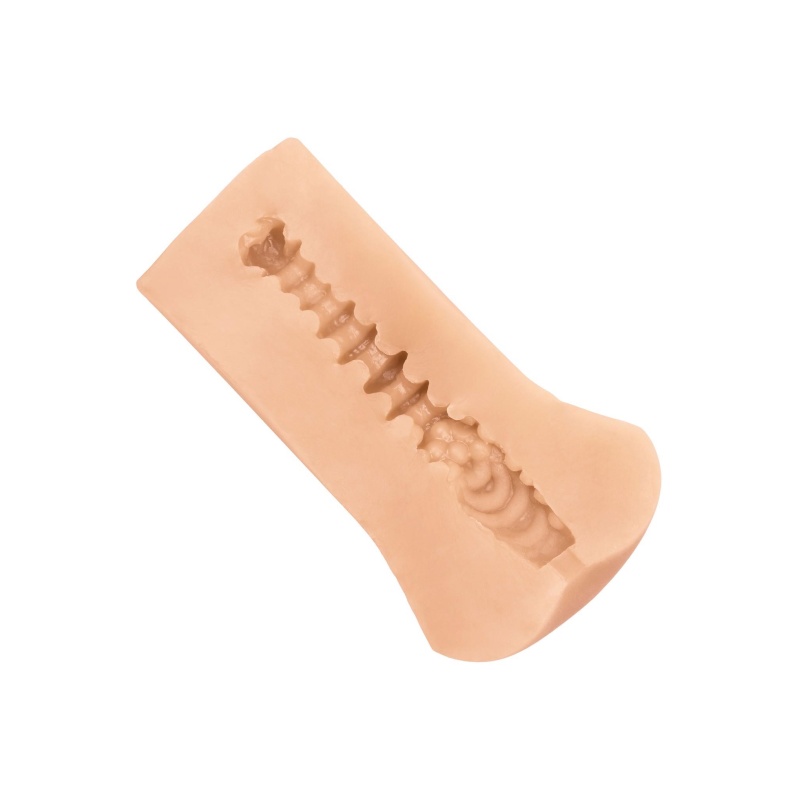 Masturbator ręczny Boundless Stroker z teksturowanym kanałem (14 cm) - 4