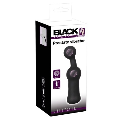 Wibrator do masażu prostaty Black Velvets z elastyczną kulkową końcówką 5 cm i 10 trybami wibracji, 18,9 cm - 1