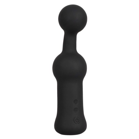 Wibrator do masażu prostaty Black Velvets z elastyczną kulkową końcówką 5 cm i 10 trybami wibracji, 18,9 cm - 2