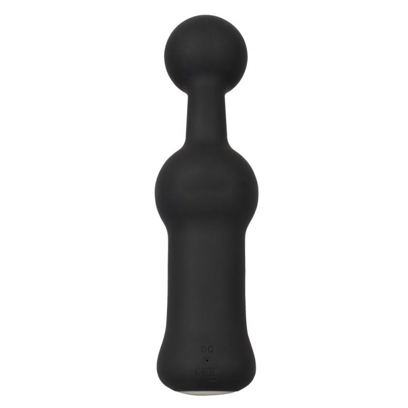 Wibrator do masażu prostaty Black Velvets z elastyczną kulkową końcówką 5 cm i 10 trybami wibracji, 18,9 cm - 3