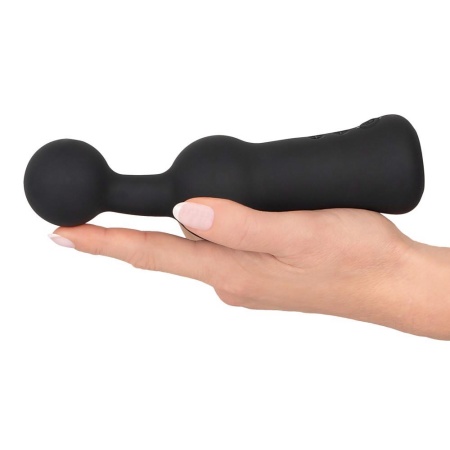 Wibrator do masażu prostaty Black Velvets z elastyczną kulkową końcówką 5 cm i 10 trybami wibracji, 18,9 cm - 5