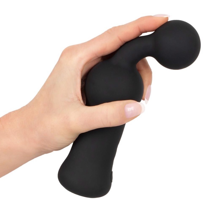 Wibrator do masażu prostaty Black Velvets z elastyczną kulkową końcówką 5 cm i 10 trybami wibracji, 18,9 cm - 6