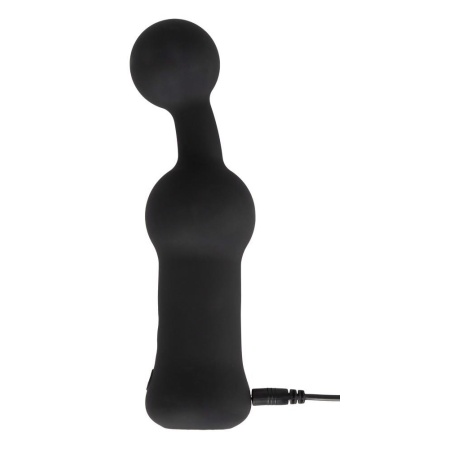 Wibrator do masażu prostaty Black Velvets z elastyczną kulkową końcówką 5 cm i 10 trybami wibracji, 18,9 cm - 7