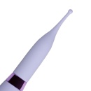 Wibrator Silicone Tip - zakrzywiony korpus z wypustkami, matowy silikon, panel 3 przycisków - 6