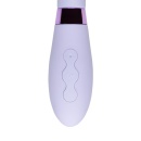 Wibrator Silicone Tip - zakrzywiony korpus z wypustkami, matowy silikon, panel 3 przycisków - 7