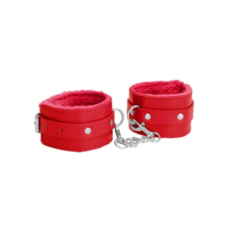 Plush Leather Handcuffs - 1