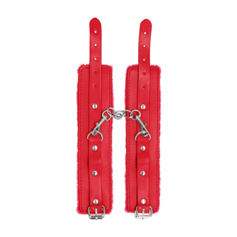 Plush Leather Handcuffs - 3