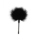 Pleasure Feather Tickler - Piórko do laskotania z bukietem włókien syntetycznych i uchwytem PVC, 21 cm - 2