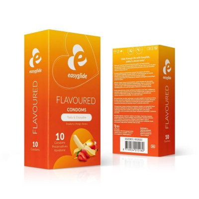 EasyGlide - Flavored Condoms 10 pcs - 1 2