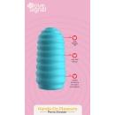 Nakładka manualna Hands-On Pleasure - żłobiona struktura TPE, IPX8, 10,5 cm - 4