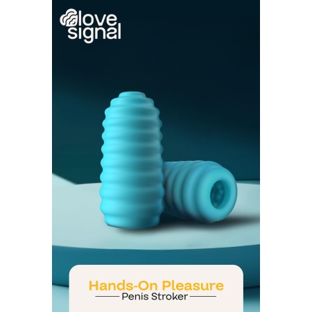 Nakładka manualna Hands-On Pleasure - żłobiona struktura TPE, IPX8, 10,5 cm - 7