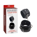 Mankiety na kostki Surrender Ankle Restraints - regulowane zapięcie, poliuretan (PU), długość 35,5 cm, średnica 6,4 cm - 1