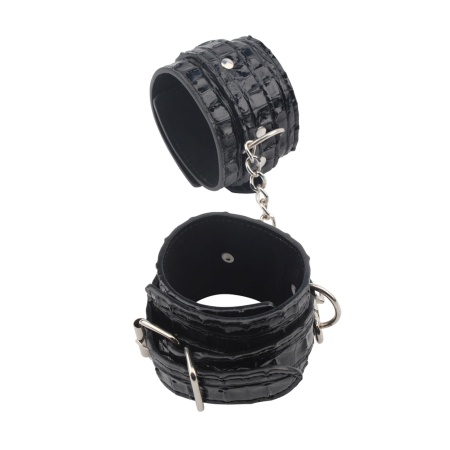 Mankiety na kostki Surrender Ankle Restraints - regulowane zapięcie, poliuretan (PU), długość 35,5 cm, średnica 6,4 cm - 3