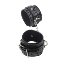 Mankiety na kostki Surrender Ankle Restraints - regulowane zapięcie, poliuretan (PU), długość 35,5 cm, średnica 6,4 cm - 3