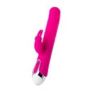 BALLE - wibrator ze stymulatorem łechtaczki i ruchomymi kulkami, silikon medyczny, różowy, 23 cm - 7