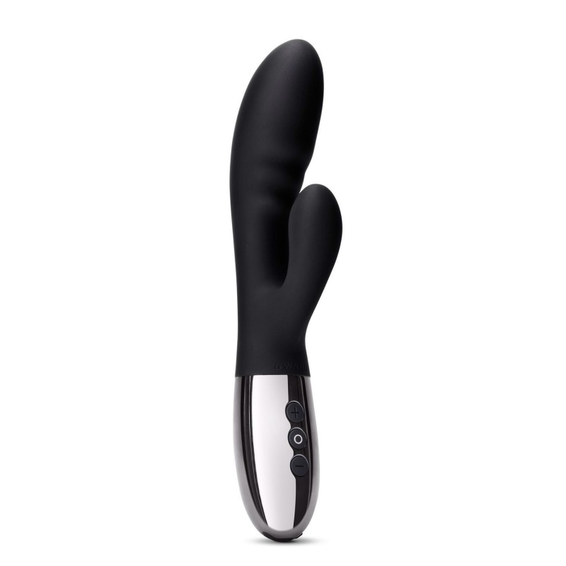 Wibrator króliczkowy Blend Black z podwójnym silnikiem i elastyczną szyjką, 20,2 cm - 2