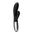Wibrator króliczkowy Blend Black z podwójnym silnikiem i elastyczną szyjką, 20,2 cm - 2