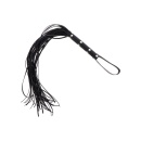 Long Studded Flogger Whip Black - 1