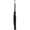 Long Studded Flogger Whip Black - 2