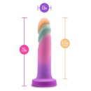 Dildo silikonowe Avant Sunrise Gaze Sherbet 19 cm - ręcznie rzeźbiony trzon z przyssawką - 5