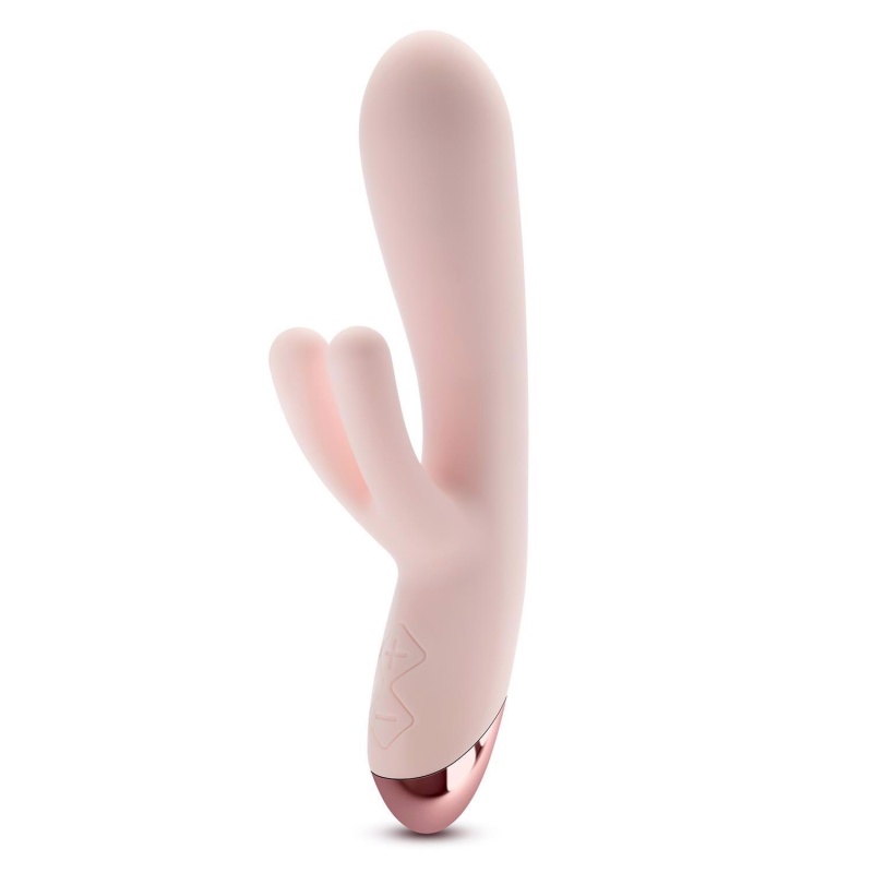 Wibrator króliczek Blush Elora Pink z potrójną stymulacją, silikon medyczny Puria, długość 20,3 cm - 3