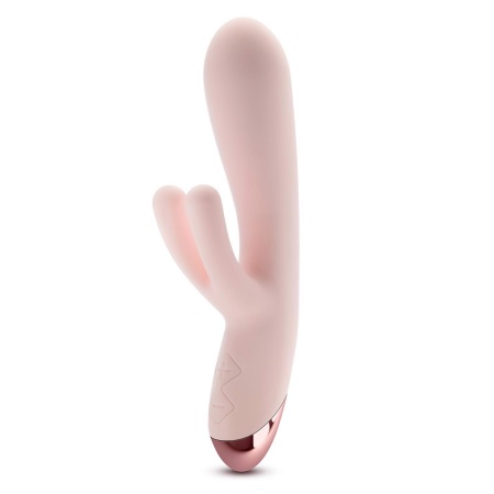 Wibrator króliczek Blush Elora Pink z potrójną stymulacją, silikon medyczny Puria, długość 20,3 cm - 3