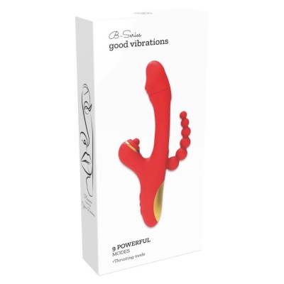 Wibrator Luxe z 9 funkcjami wibracji i stukania, 24 cm - 1