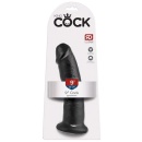 Dildo King Cock 9" Cock Dark – realistyczne dildo PVC z podstawą ssącą, kompatybilne ze strap-on, 24 cm, Ø 5,3 cm - 1