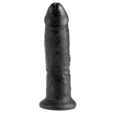 Dildo King Cock 9" Cock Dark – realistyczne dildo PVC z podstawą ssącą, kompatybilne ze strap-on, 24 cm, Ø 5,3 cm - 3