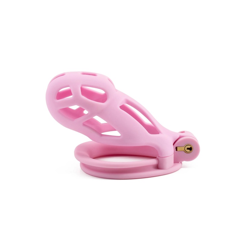 Klatka na penisa Penis Prison Cock Cage Regular z regulowanymi pierścieniami, 10 cm - 3