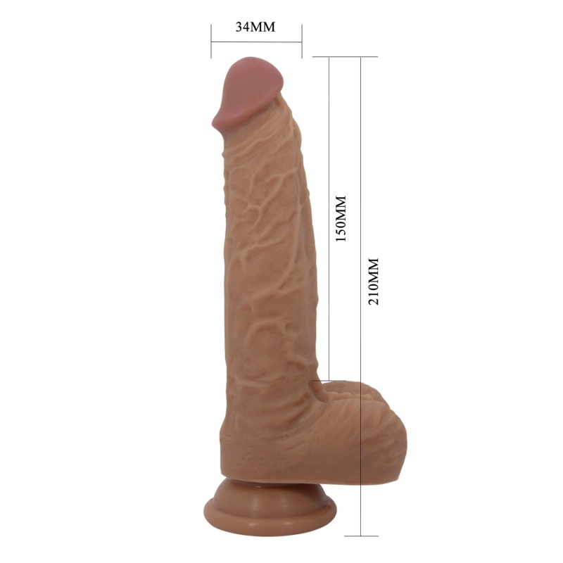 Wibrator Jonathan z przyssawką i funkcją thrusting, 21 cm - 10
