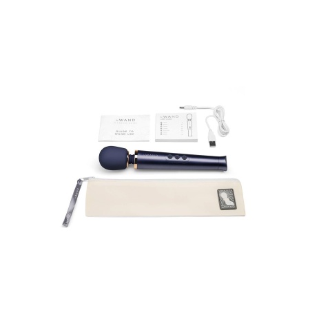 Masażer różdżkowy Petite Navy - silikonowa głowica 4,35 cm, elastyczna szyjka 1,88 cm, długość 25,4 cm - 3