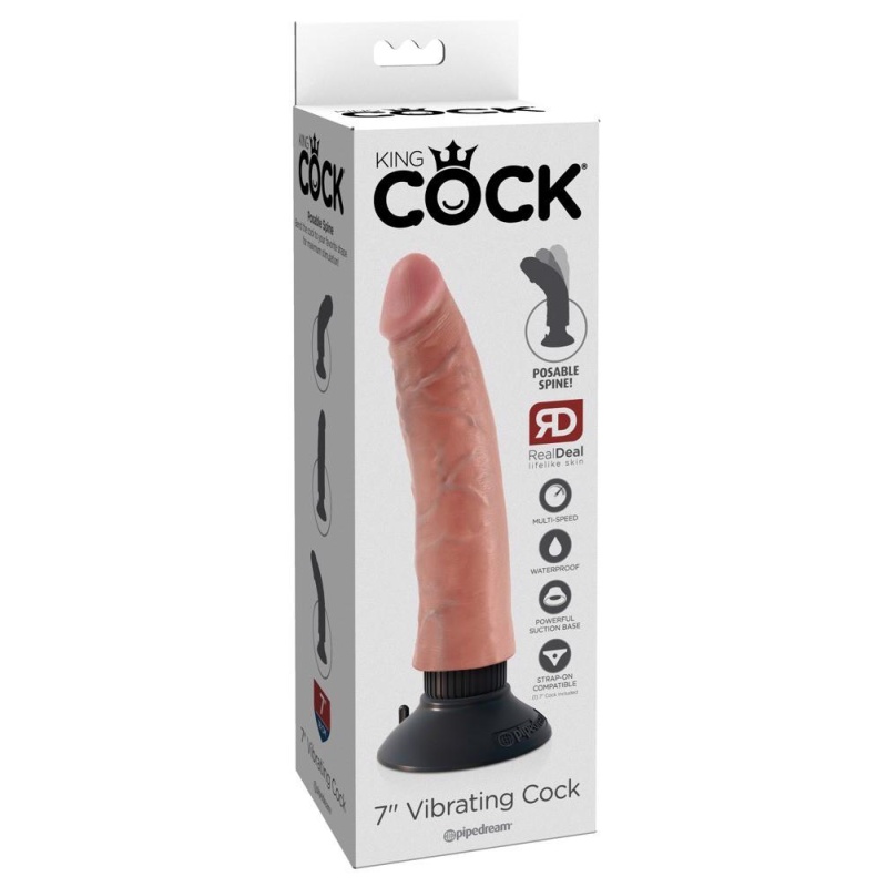 Wibrator KC 7" – wyginany wał z przyssawką, długość 21 cm, średnica 4,6 cm - 1