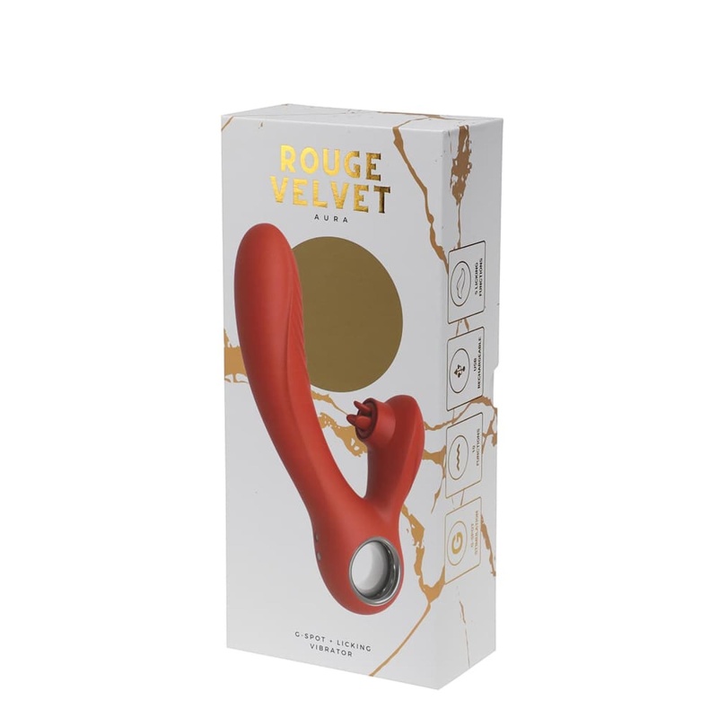 Rouge Velvet - G-Spot + Licking Vibrator - 1