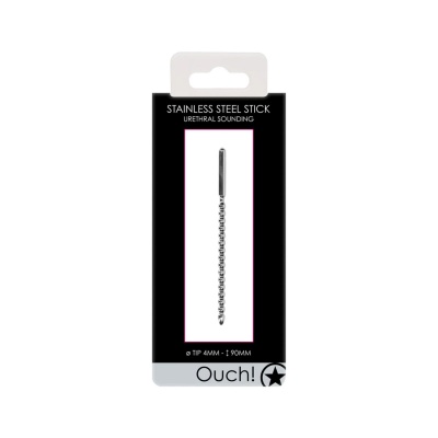 Metal Beginners Penis Plug - 4 mm - 1 2