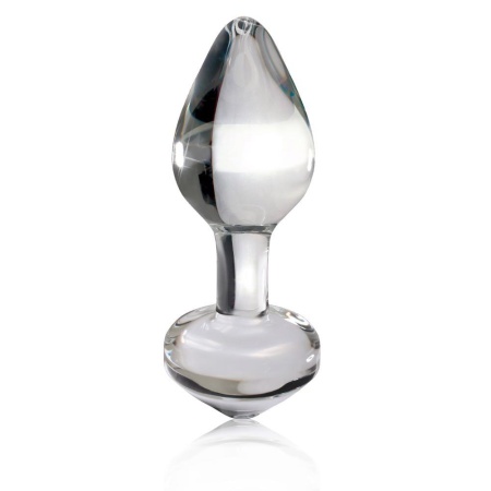 Szklany Korek Analny Icicles No. 44 Clear Bezszwowy 8 cm - 2