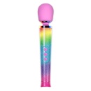 Masażer różdżkowy Rainbow Ombre Petite - kulista głowica silikonowa Ø 4,35 cm, długość 25,4 cm, zasilanie USB - 3