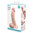 Dildo Slipskin Curvy - silikon medyczny, 22 cm, profil zakrzywiony, średnica 4,9 cm - 1