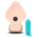 Dildo Slipskin Curvy - silikon medyczny, 22 cm, profil zakrzywiony, średnica 4,9 cm - 7
