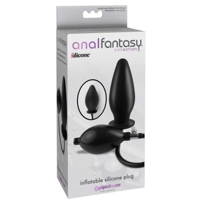 ORION AFC Inflatable Silicone Plug – silikonowa wtyczka analna z ręczną kulą pompową, 10,8 cm - 1