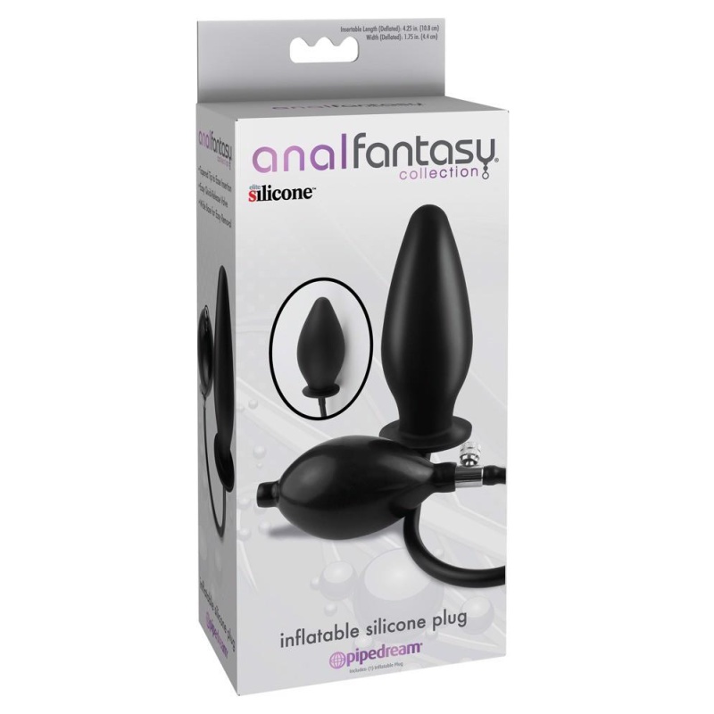ORION AFC Inflatable Silicone Plug – silikonowa wtyczka analna z ręczną kulą pompową, 10,8 cm - 1