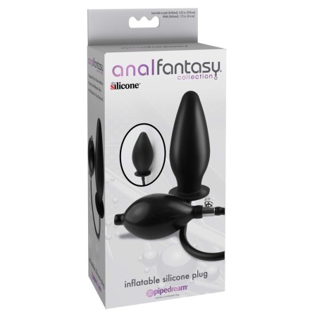 ORION AFC Inflatable Silicone Plug – silikonowa wtyczka analna z ręczną kulą pompową, 10,8 cm - 1