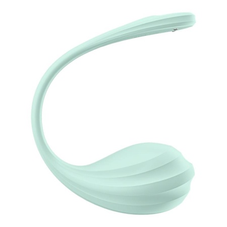 Wibrator jajeczko Satisfyer Smooth Petal - dwa silniki, aplikacja, silikon medyczny, 22 cm - 2